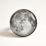 Moon adjustable ring with g..