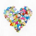300 Colorful Little Hearts..