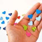 300 colorful little hearts ..