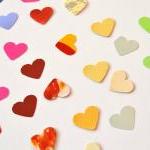 300 colorful little hearts ..