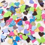 300 colorful little hearts ..