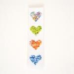Laminated bookmark - rainbo..