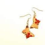 Paper butterflies earrings ..