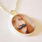 Girl with the moustache nec..