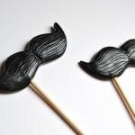 Black Mustache on a Stick s..