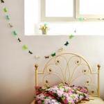 Green paper butterflies gar..