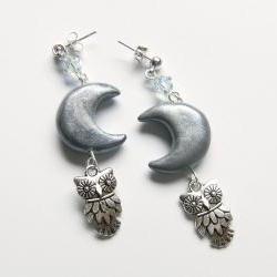 The Owl and the Moon earrings
